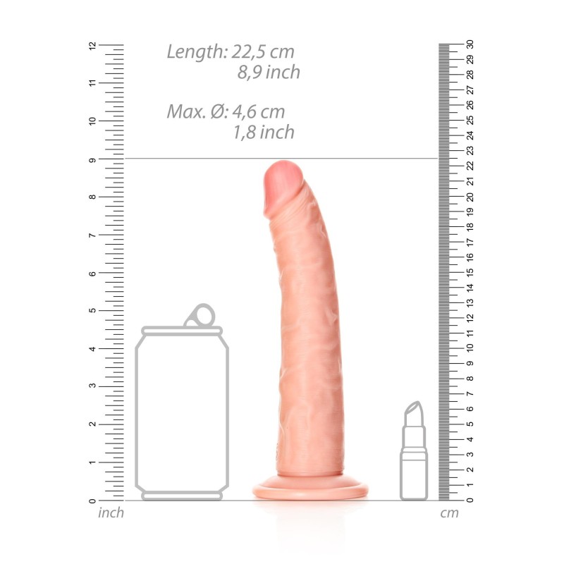 Slim Realistic Dildo with Suction Cup - 8""/ 20,5 cm